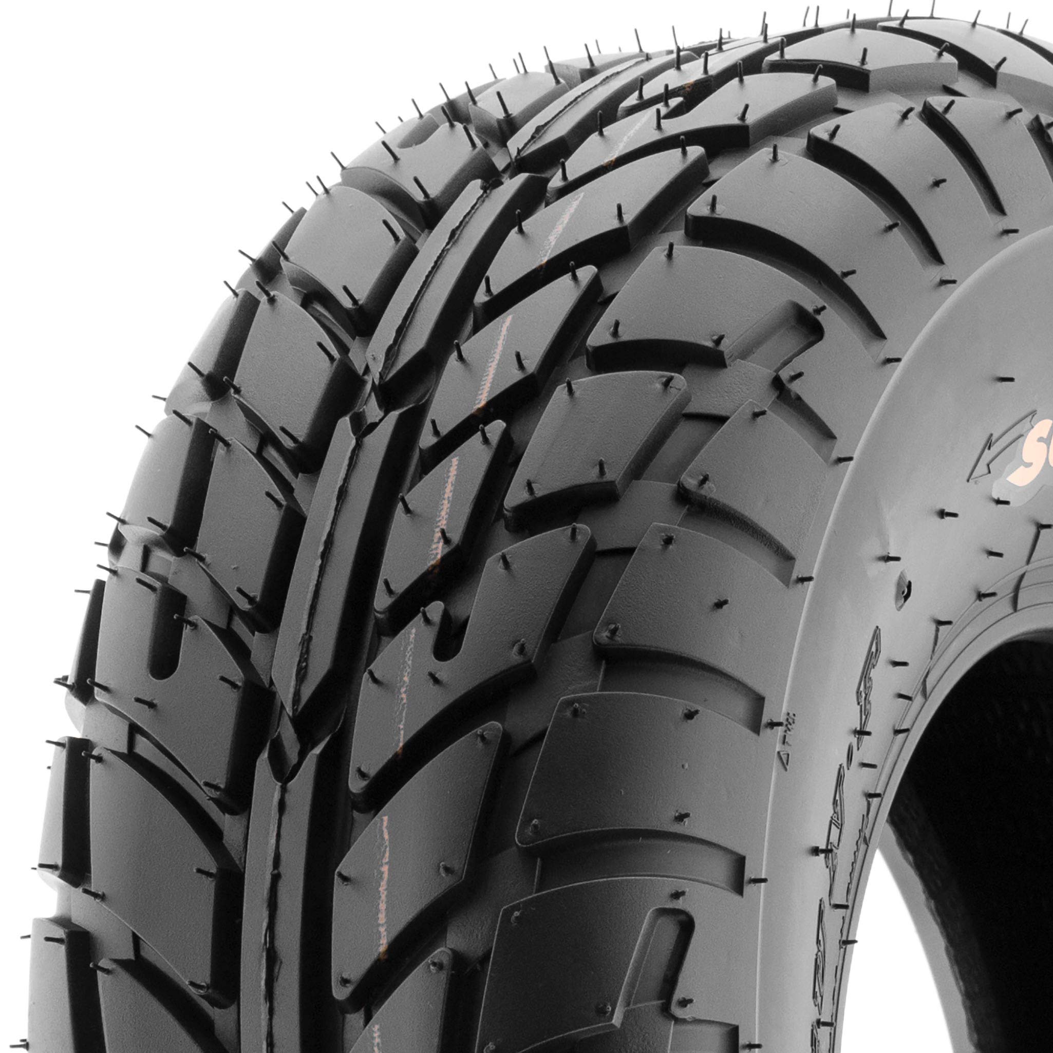 2 Pack SunF A021 TT Sport ATV/UTV Tires 22x8-12 6PR Tubeless - Dirt Track & Flat Track Racing Tires for Off-Road Adventures & Trail Riding