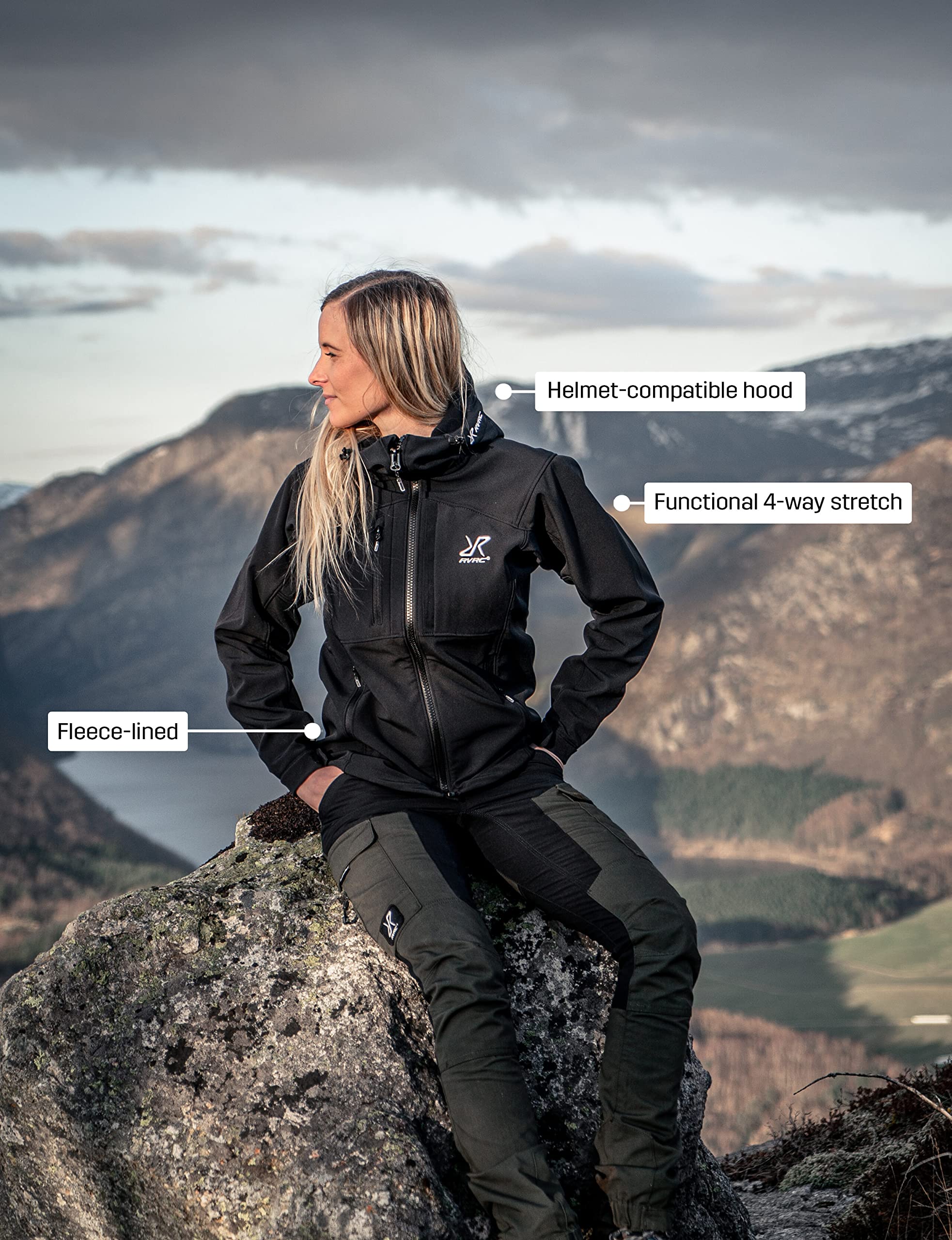 RevolutionRace Women's Hiball Jacket - Waterproof & Breathable Windbreaker for Hiking, Running & Outdoor Adventures