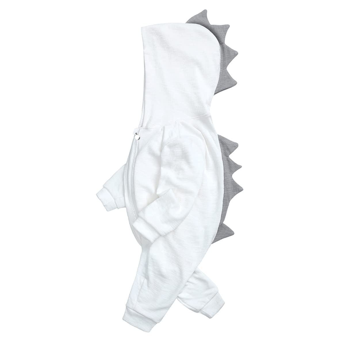 Famuka Dinosaur Bodysuit for Baby Boys & Girls - Cute Hooded Romper Outfit for Photography, Halloween & Birthday Parties