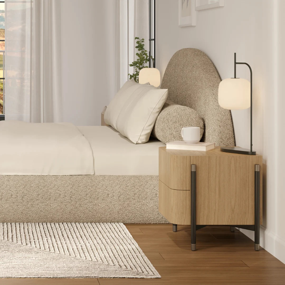 Luna Upholstered Headboard with Soft Teddy Fabric - Queen Size Bed Frame Headboard for Cozy Bedroom Decor | Perfect for Master Bedroom, Guest Room, and Dormitory