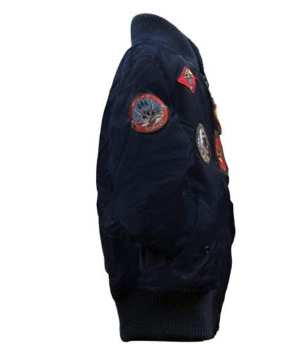 Top Gun® Kids MA-1 Aviator Bomber Jacket - Stylish & Warm Winter Coat for Boys & Girls - Perfect for School, Outdoor Play & Cold Weather Adventures