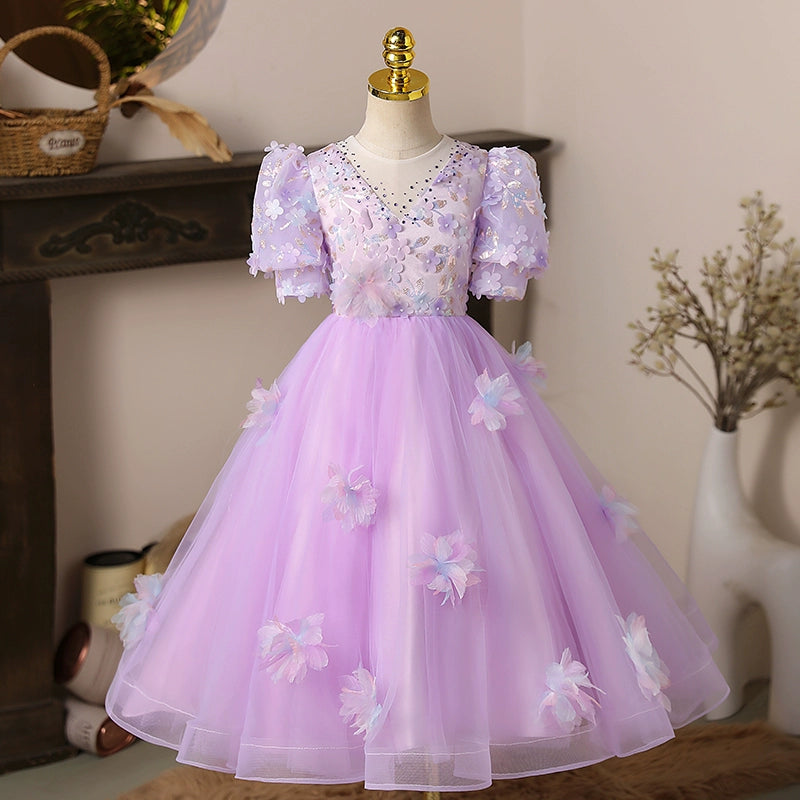Beautiful White First Communion Dress for Baby Girls - Toddler Princess Party Gown for Birthday & Special Occasions