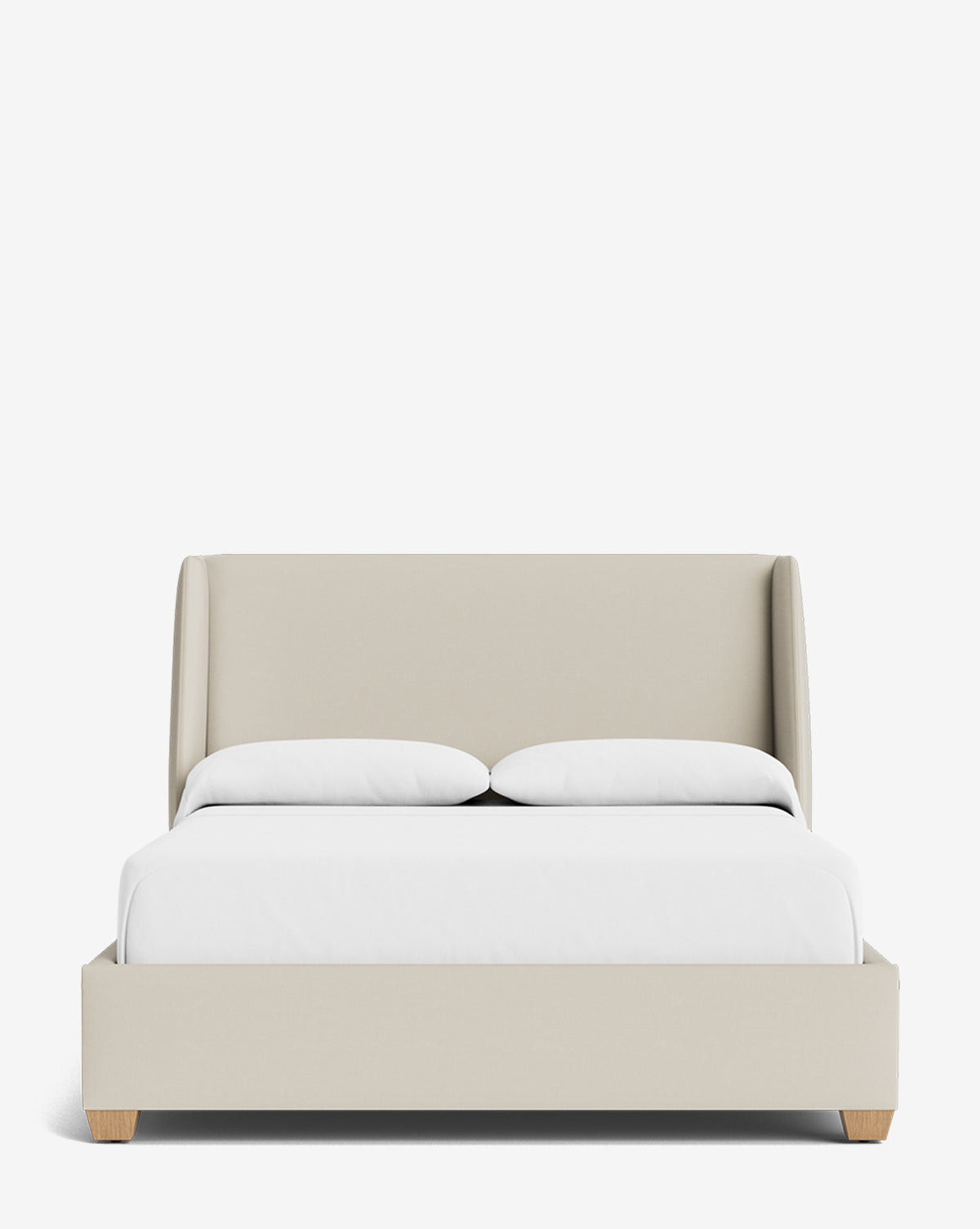 Walt Bed Low Headboard - Modern Minimalist Bed Frame for Small Spaces - Perfect for Apartments, Dorms & Guest Rooms