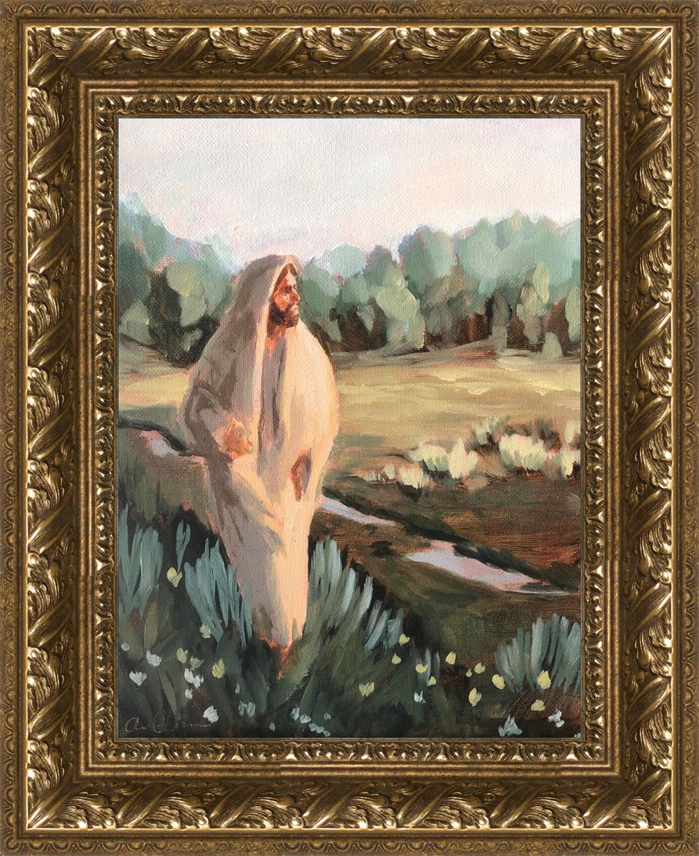 Be Thou Humble by Amber Whitworth - Inspirational Christian Wall Art for Home & Office Decor - Perfect for Living Room, Bedroom, or Gift