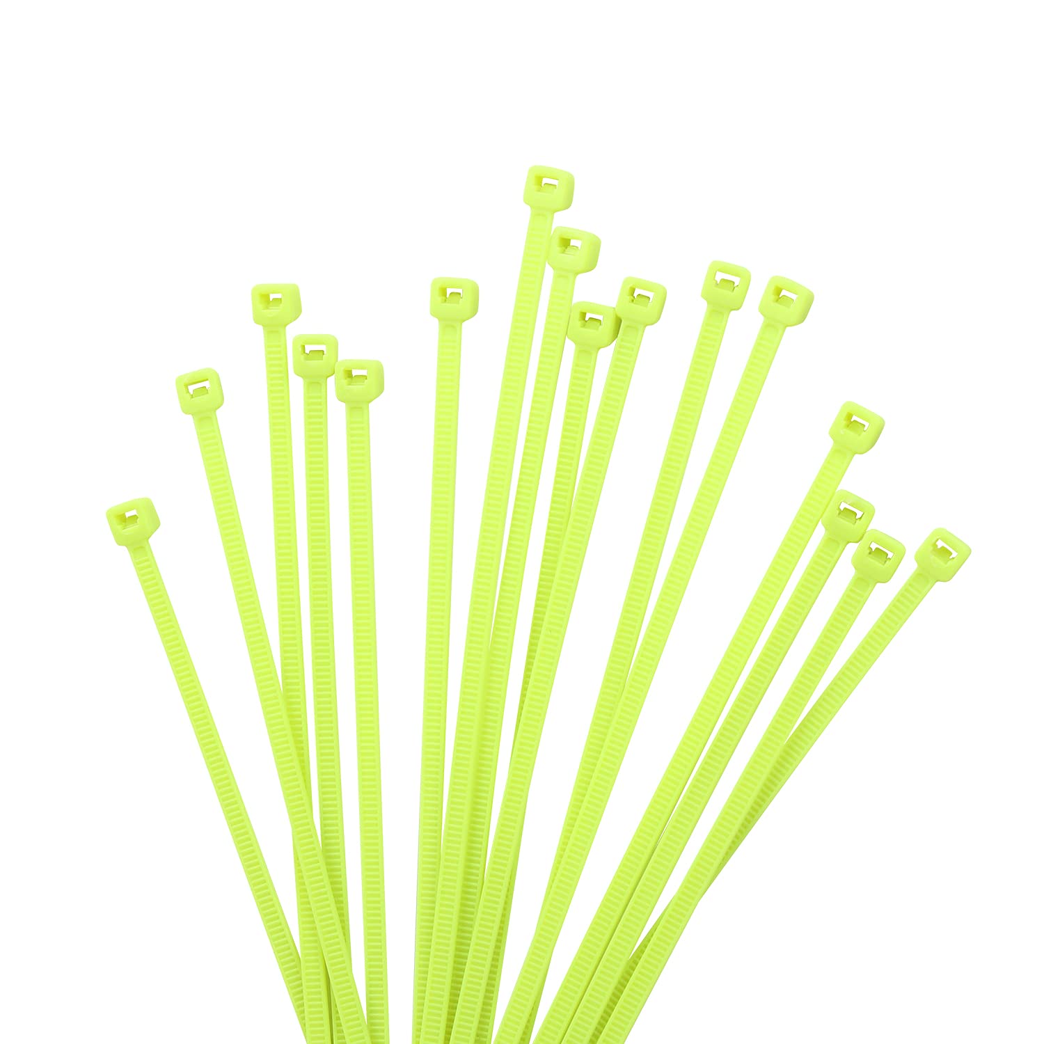 XINGO 1000 PCS 8 inch Self-Locking Nylon Cable Zip Ties - 18lb Strength, Small Tie Wraps for Indoor & Outdoor Use (Apple Green) - Perfect for Organizing Wires, Bundling Cables & DIY Projects