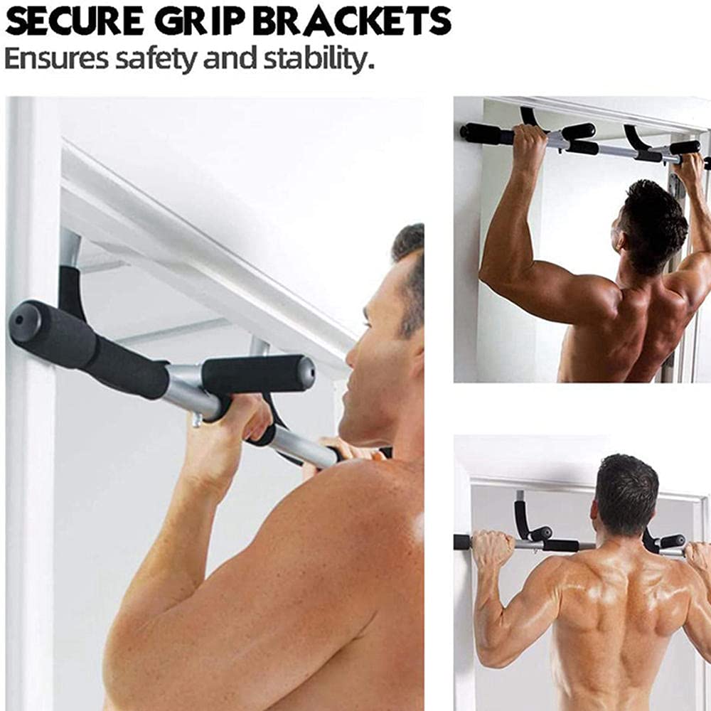 Pull Up Bar for Doorway - Multi-Grip Chin Up Bar with Foam Padding for Home Gym & Upper Body Workout | Portable Dip Bar for Strength Training, Calisthenics & Home Fitness