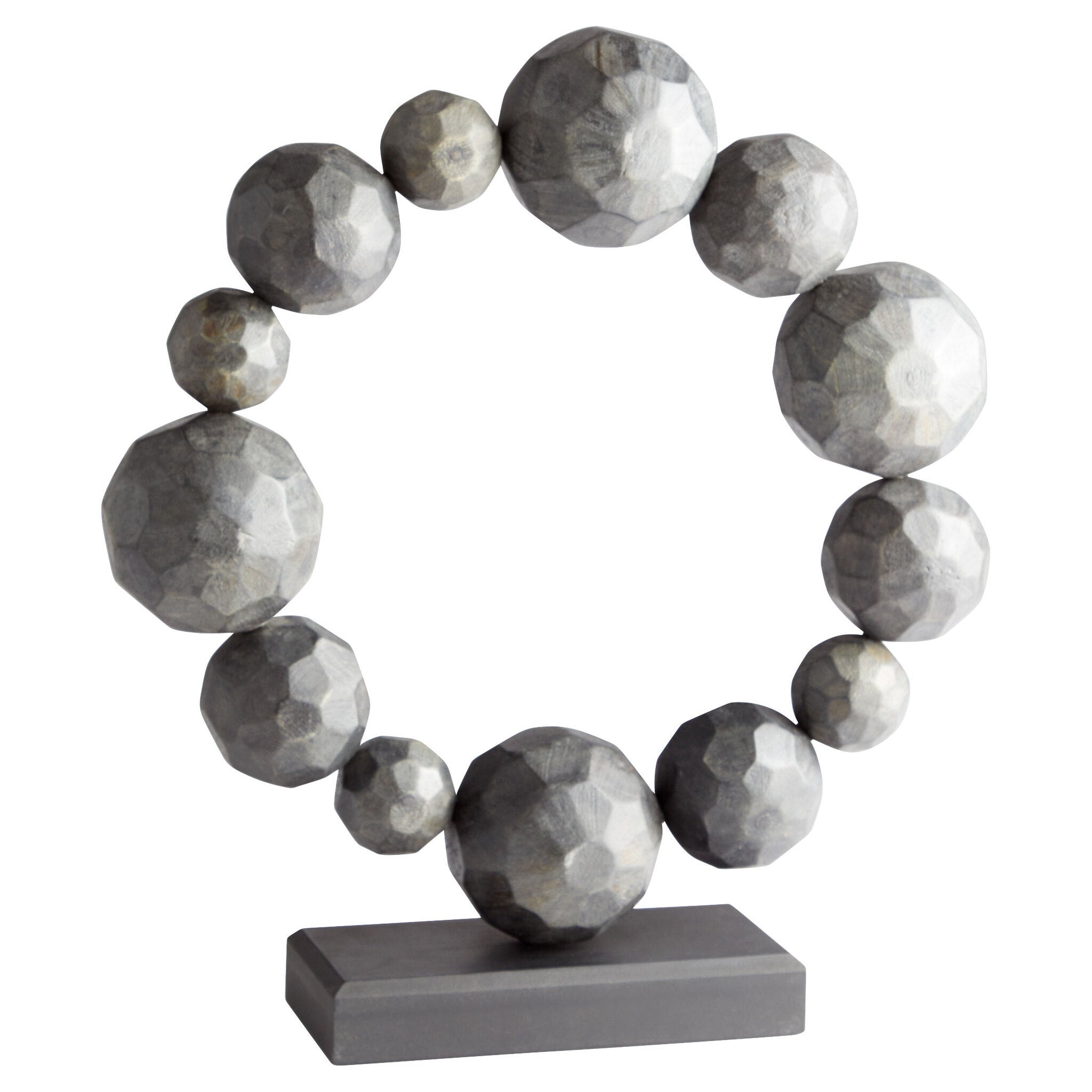 Cyan Design 11343 Garnet Sculpture - Black Handcrafted Home Decor Statue for Living Room, Office & Shelf Display