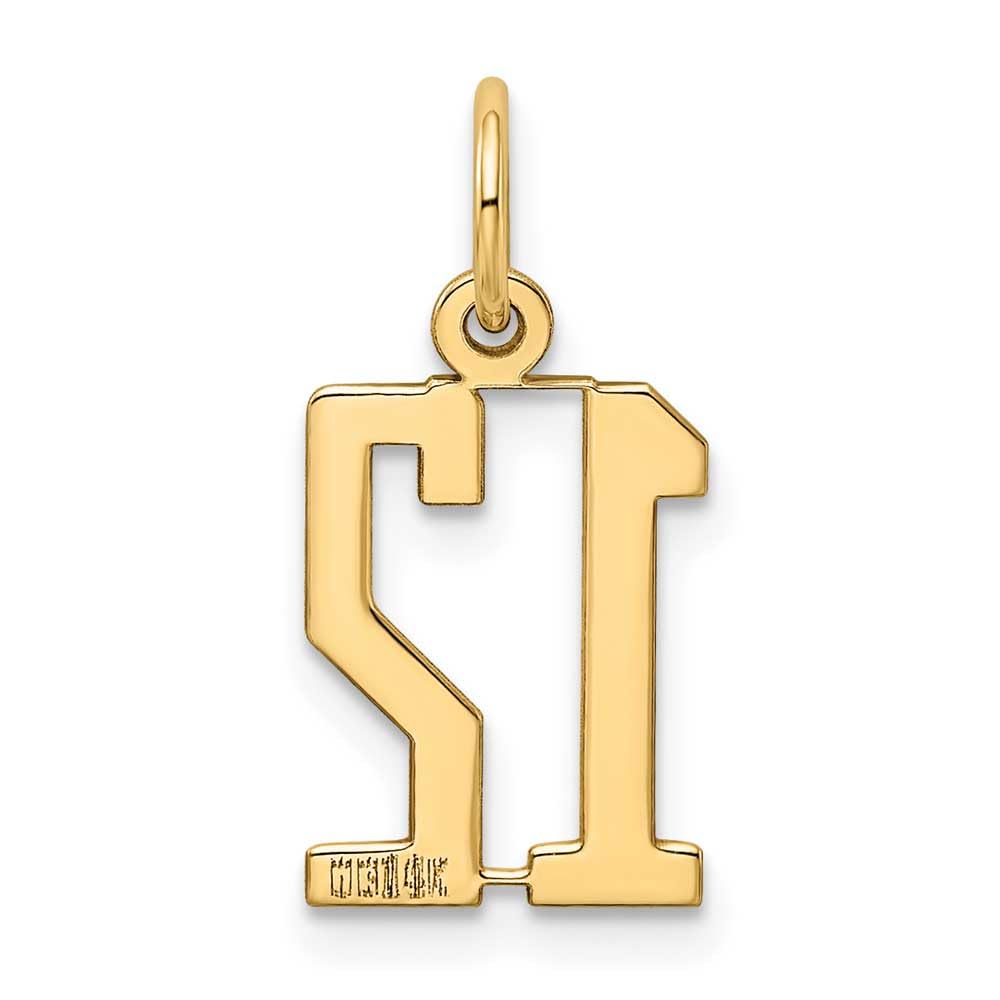 14K Gold Small Polished Elongated 12 Charm Bracelet - Perfect for Everyday Wear, Gifts & Special Occasions
