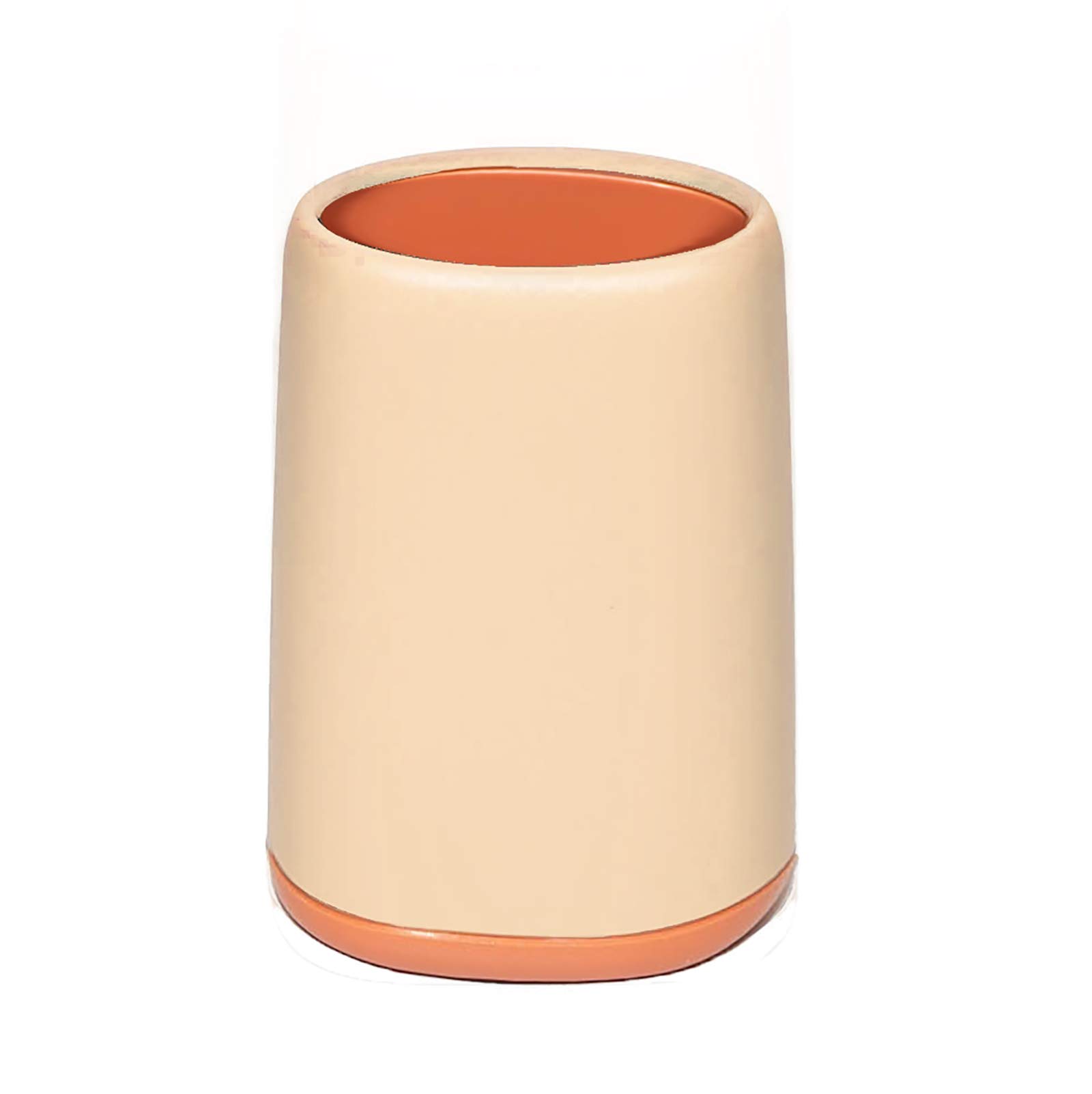 **Arally Kids Desk Pen Holder Stand - Two-Tone Cute Pencil Cup & Makeup Brush Storage Pot - Desk Organizer for Office & School Supplies (Light Pink) - Perfect for Study, Work & Makeup Vanity**