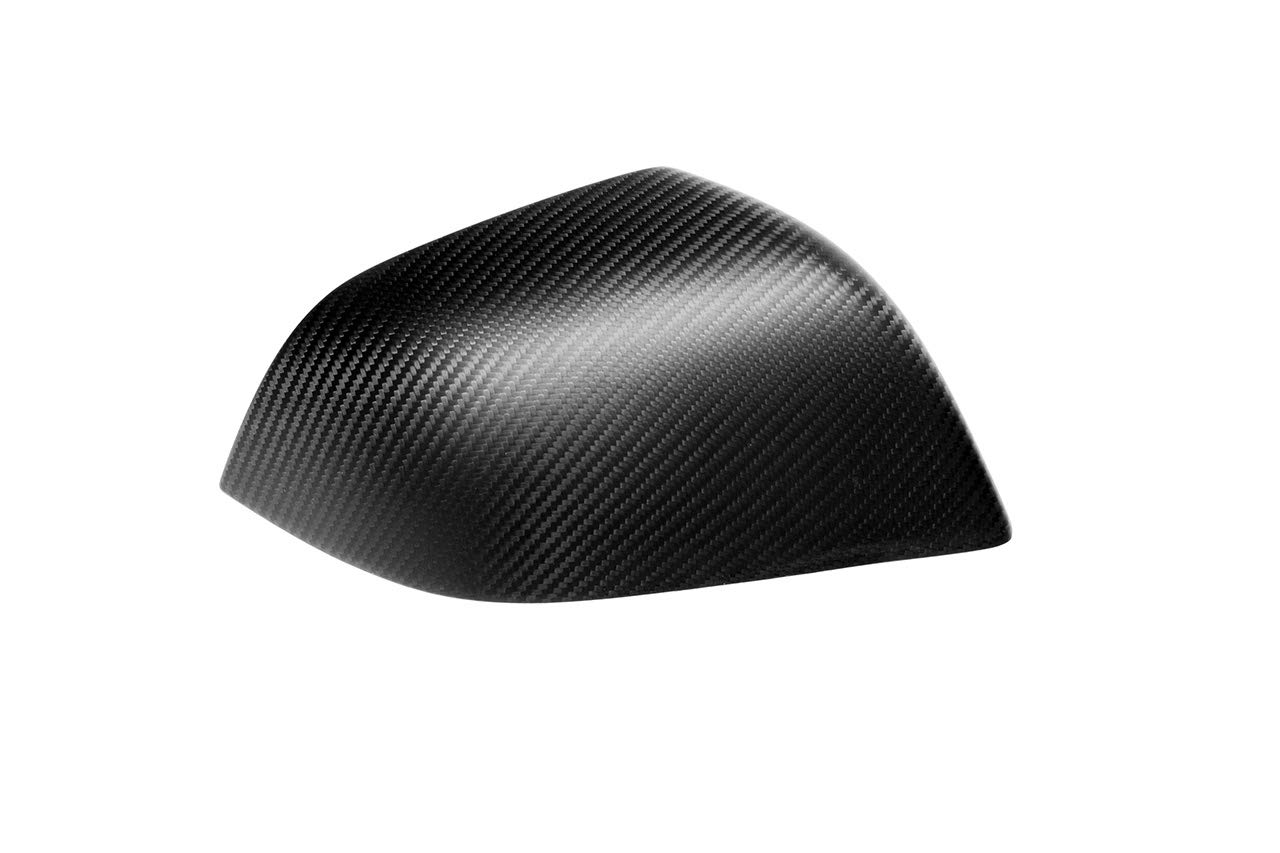 Tesla Model 3 Matte Carbon Fiber Side Mirror Covers - Lightweight & Durable Exterior Accessories for Enhanced Style & Protection - Perfect for Daily Driving & Car Shows