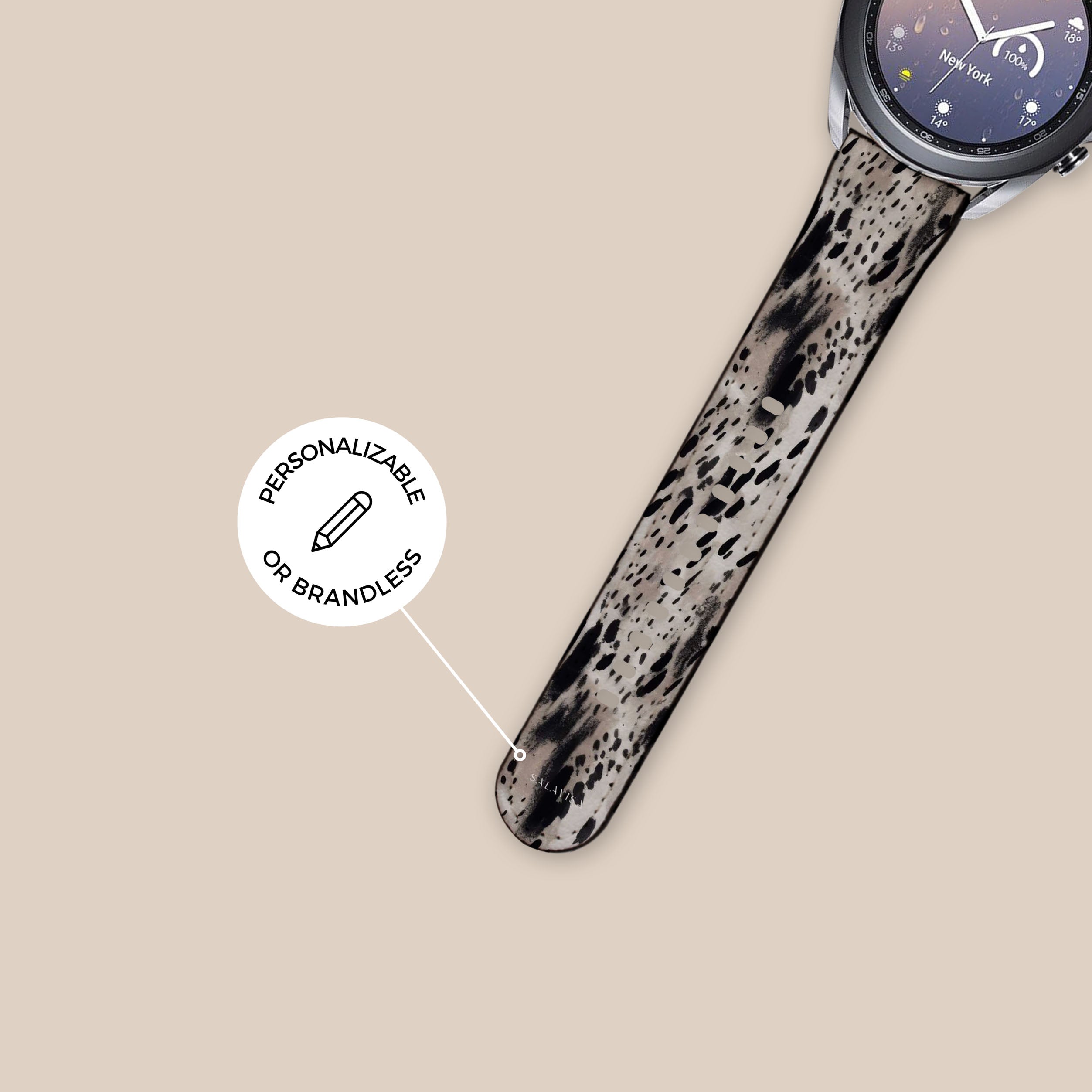 Leopard Print Abstract Galaxy Watch Band for Samsung Galaxy Watch - Stylish & Durable Replacement Strap for Workouts, Running & Everyday Wear