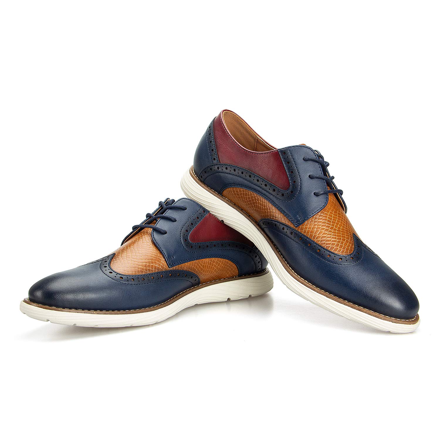 JITAI Men's Oxford Casual Dress Shoes - Lightweight Lace-Up Fashion Shoes for Business & Formal Wear | Comfortable Office & Wedding Shoes