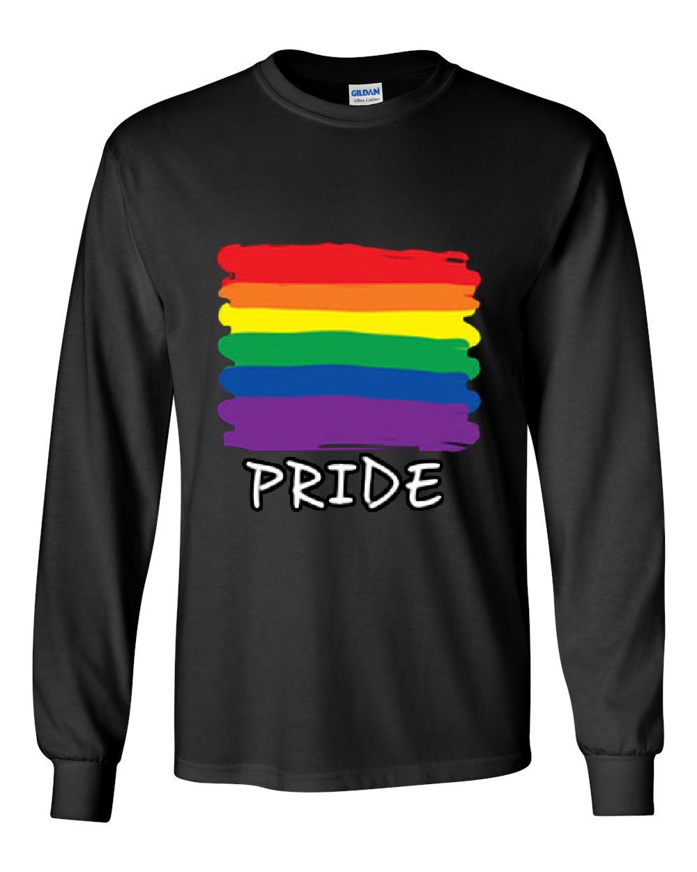Gay Pride Rainbow Flag Long Sleeve T-Shirt - LGBT Rights Love Wins Equality Tee for Pride Parades, LGBTQ+ Events & Ally Support
