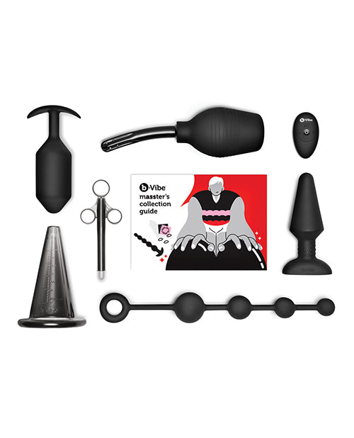 B Vibe Master's Degree Set - Premium Black Anal Training Kit for Beginners & Experts - Perfect for Solo Play & Couples Exploration