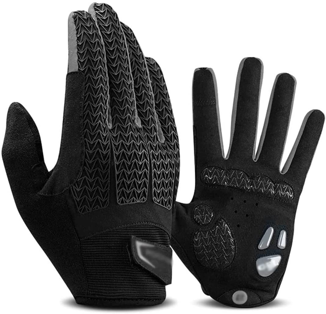 **Shock-Absorbing Anti-Slip Bike Gloves - Unisex Cycling & Motorcycle Gloves for Women & Men - Perfect for Mountain Biking, Road Cycling & Commuting**