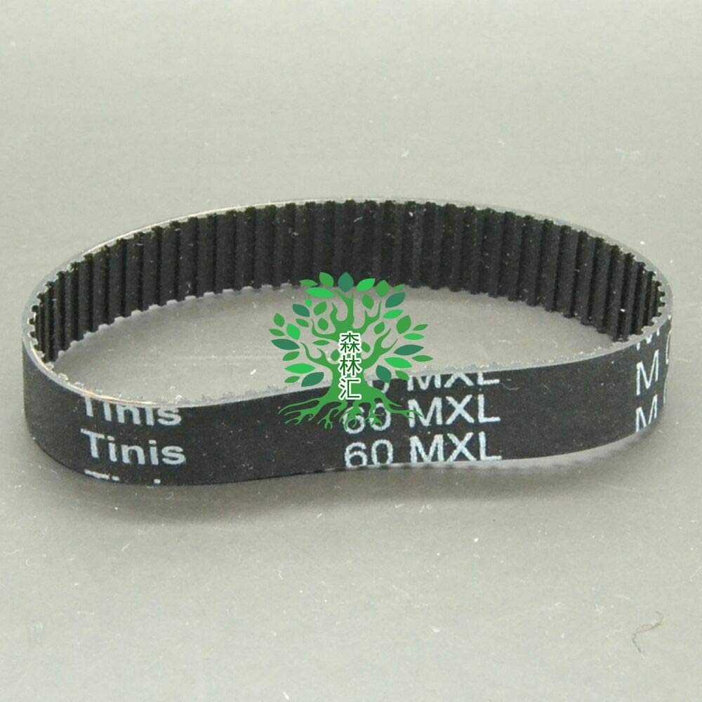 2PCS 60MXL Timing Belt - 75 Teeth, 10mm Width, Black Cogged Rubber Belt for Stepper & Servo Motors - Perfect for 3D Printers, CNC Machines, and Robotics Applications