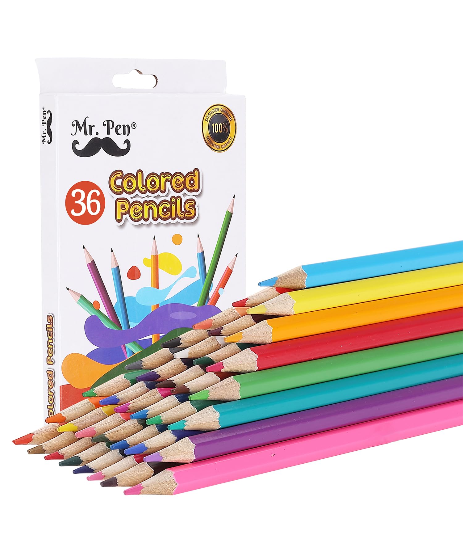 Mr. Pen 36-Colors Premium Colored Pencils Set for Adults & Kids - Vibrant Artist Drawing Pencils for Coloring Books, Sketching, Art Projects, School Supplies & DIY Crafts