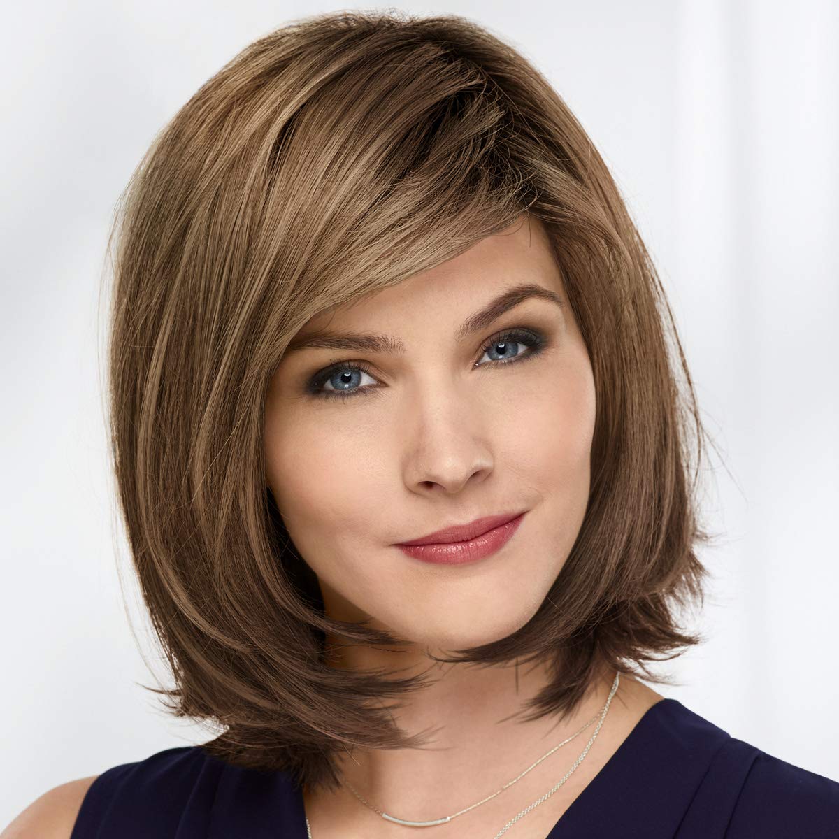 Paula Young Shannon Versafiber Wig - Heat-Resistant Mid-Length Straight Bob Wig with Multi-Tonal Blonde, Grey, Brown & Red Shades | Perfect for Daily Wear, Cosplay & Special Occasions