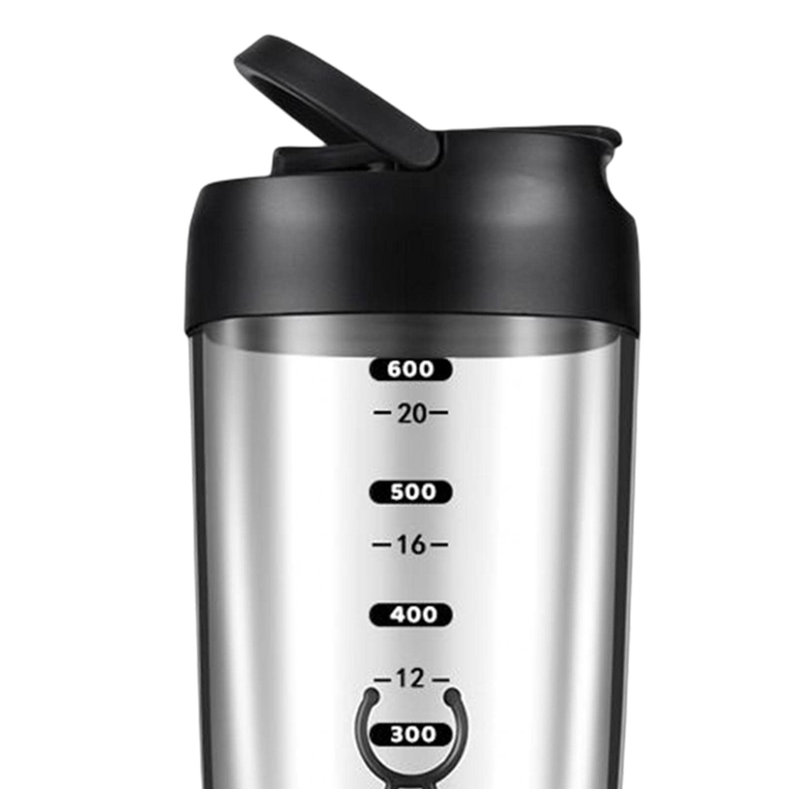 JAYIOLA Electric Protein Shaker Bottle - 20 oz Portable Blender Cup for Protein Shakes, Smoothies & Meal Replacement Drinks - Ideal for Gym, Workout & Fitness Enthusiasts - Black