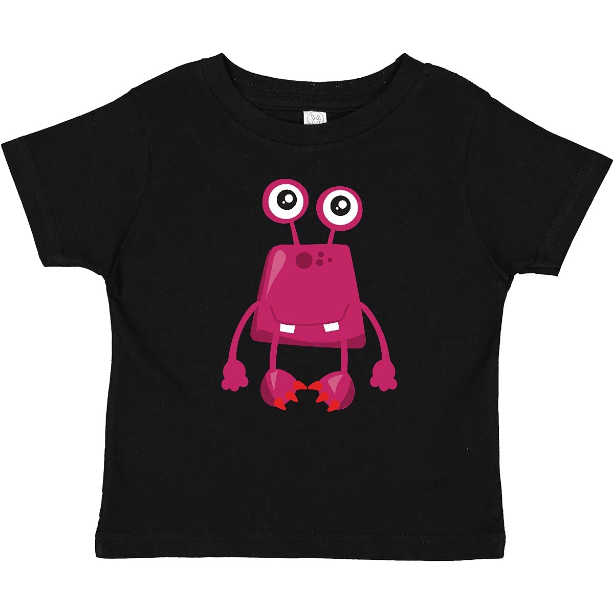 Inktastic Cute Pink Monster Funny Baby T-Shirt - Soft Cotton Tee for Kids & Toddlers - Perfect for Playdates, Birthdays & Everyday Wear