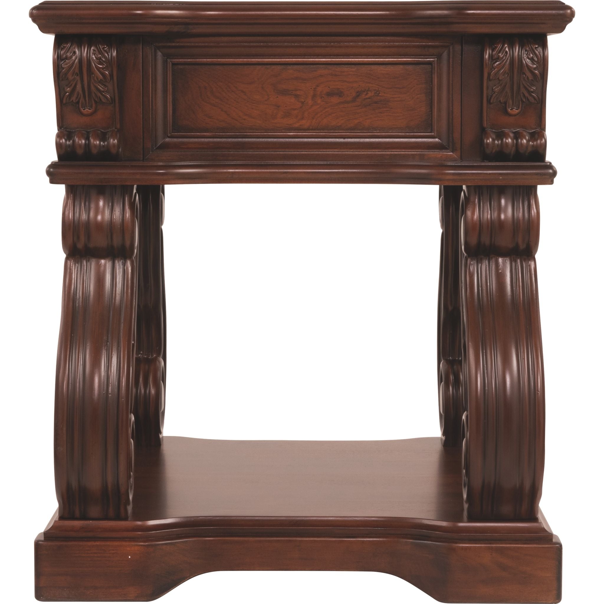 Alymere Rustic Brown End Table - Small Side Table for Living Room, Bedroom, or Office - Perfect for Coffee, Books, and Decor
