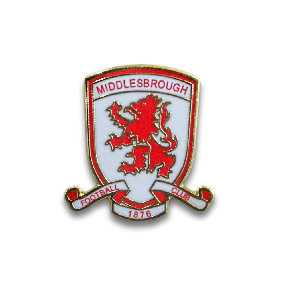 Official Middlesbrough FC Pin Badge - Collectible Football Club Enamel Lapel Pin - Perfect for Fans, Gifts & Match Day Accessories