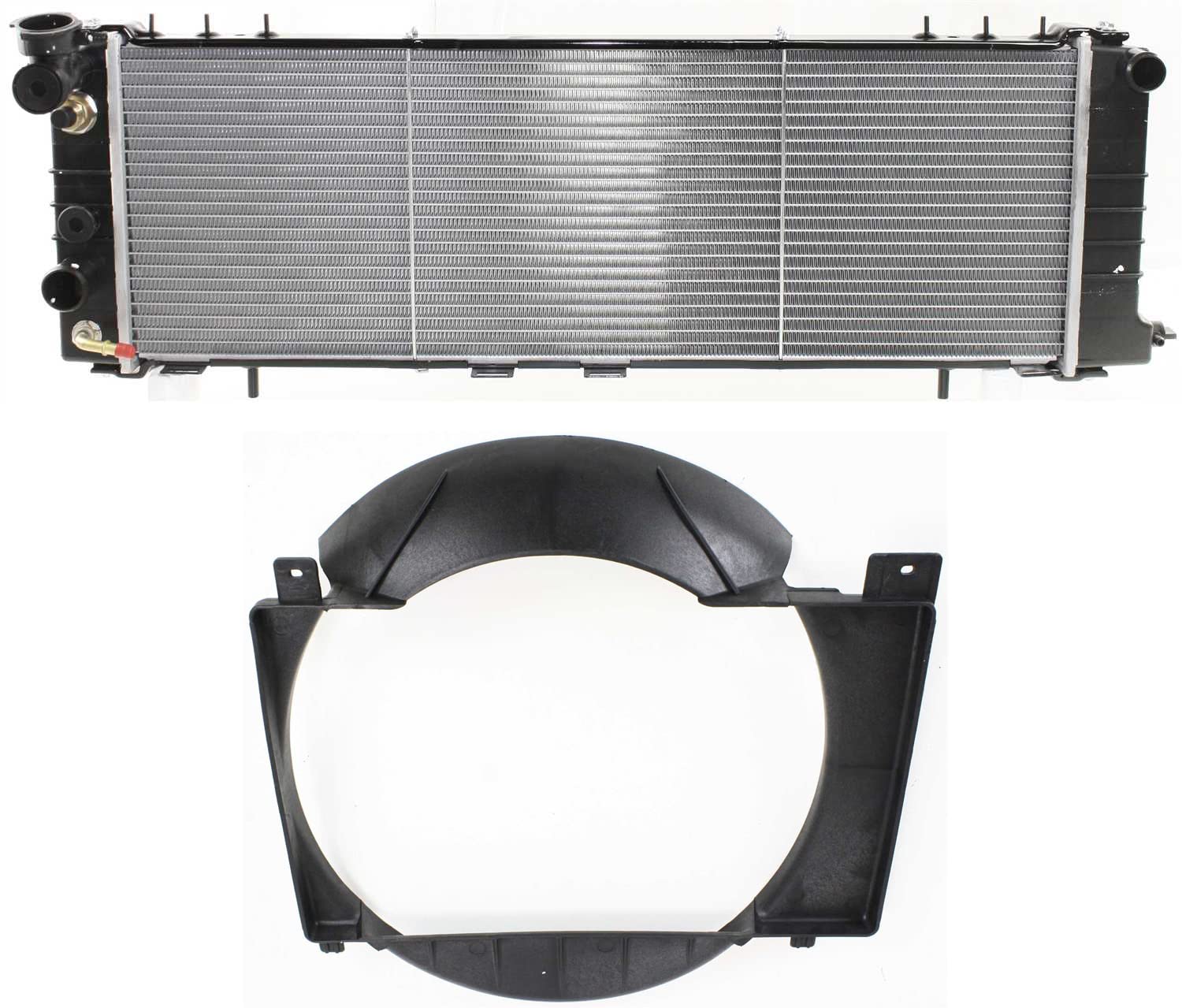 Garage-Pro Radiator Kit for 1991-2001 Jeep Cherokee & 1991-1992 Jeep Comanche - Automatic Transmission, Left Hand Drive, 6 Cylinder Engine with Fan Shroud | Perfect for Off-Roading, Daily Commuting & Engine Cooling Maintenance