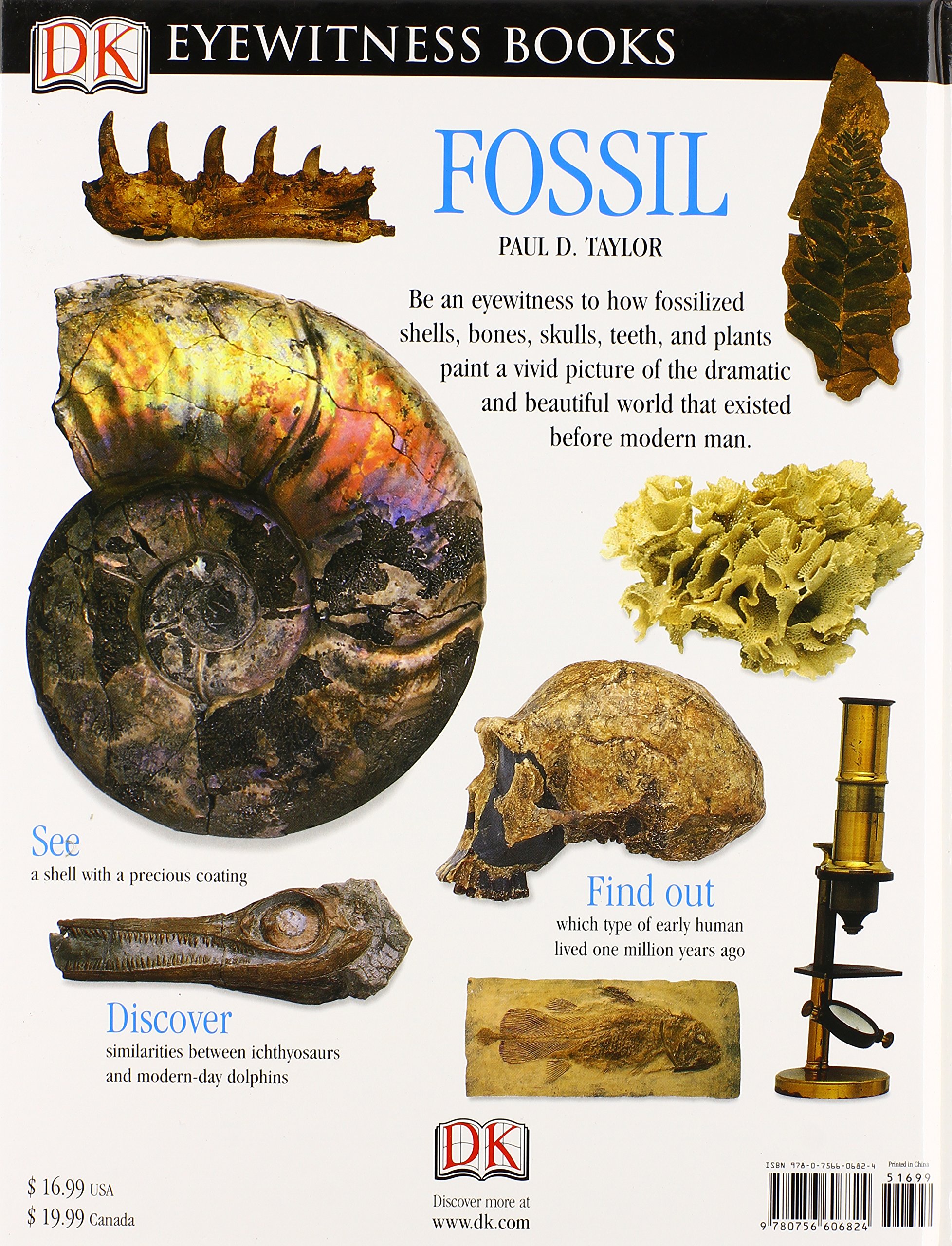 DK Eyewitness Books: Fossil - Discover Ancient Life, Geology & Paleontology for Kids & Adults | Perfect for Science Classrooms, Homeschooling & Fossil Collectors