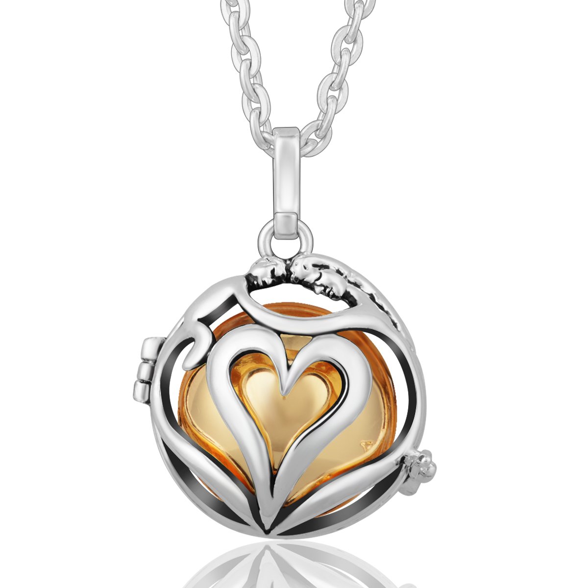 EUDORA 20mm Harmony Bola Angel Chime Pregnancy Necklace - 30