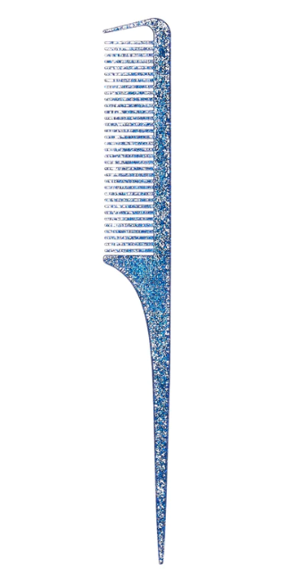 RED BY KISS GLITTER PARTING COMB - Assorted Colors Hair Styling Tool for Perfect Partings & Sectioning - Great for Salon Styling, DIY Haircuts & Braiding