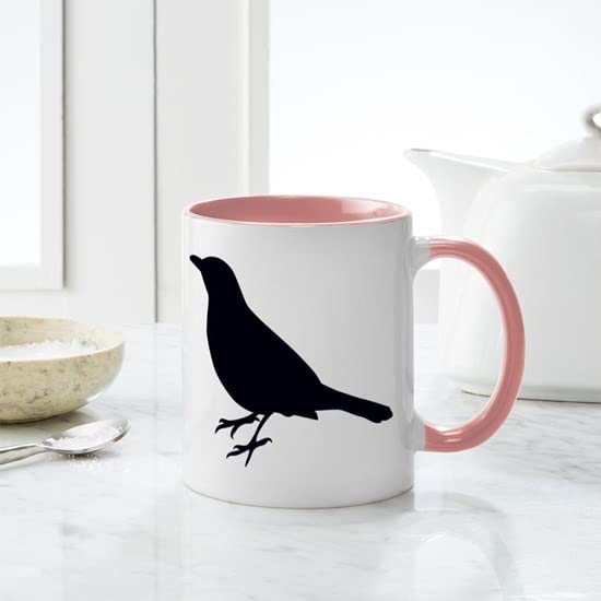 Blackbird Silhouette Ceramic Coffee Mug 11 oz (325 ml) - Perfect for Home, Office & Gifts - CafePress