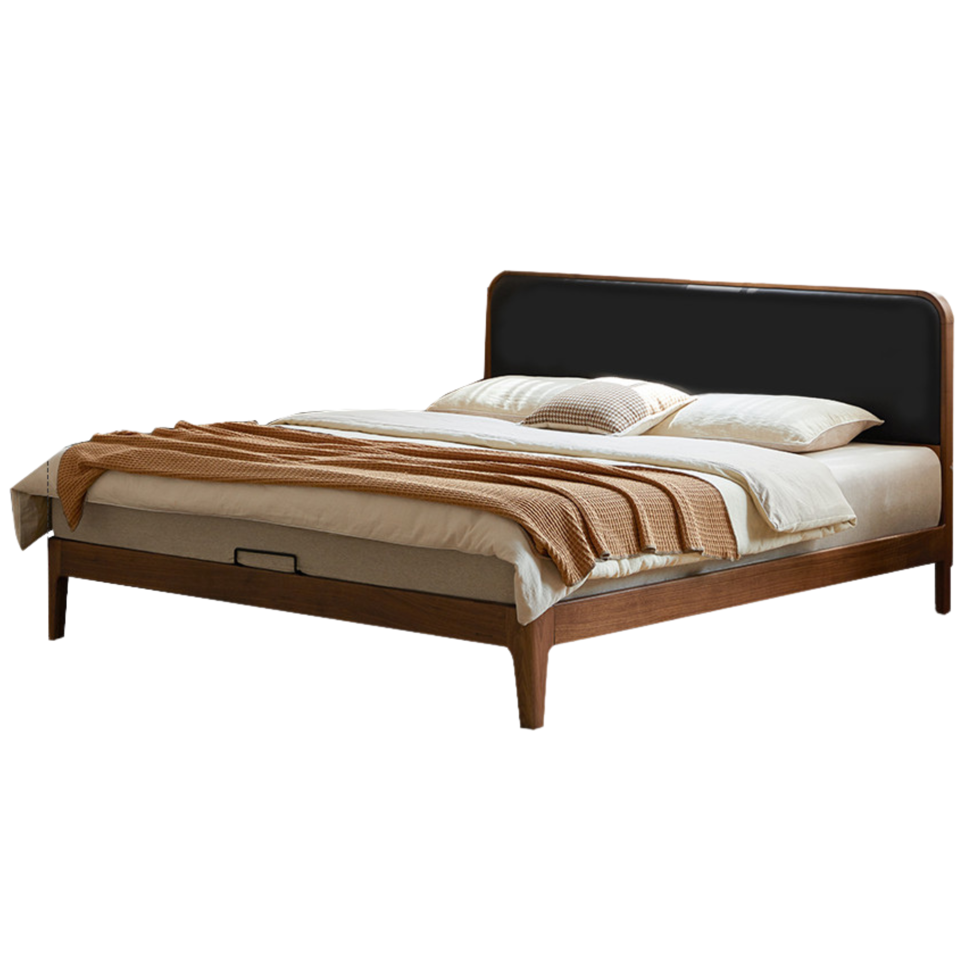 Rich Dark Walnut color black High bunk soft bed