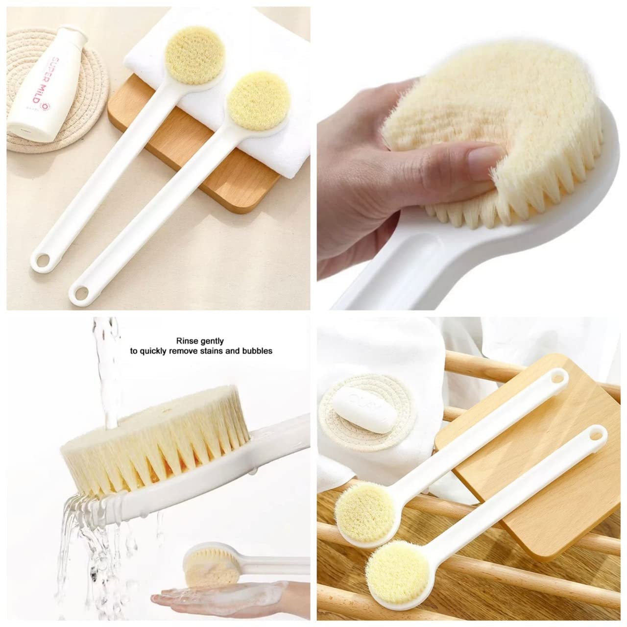 Premium Long Handle Back Scrubber Brush - 14