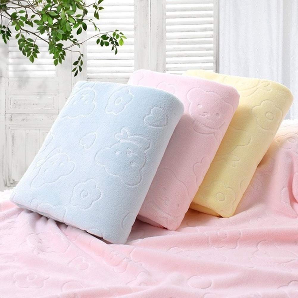Premium Soft Microfiber Bath Towels - Ultra Absorbent Quick Dry Shower & Beach Towels for Adults & Kids - Light Blue - Perfect for Spa, Gym, Pool & Travel