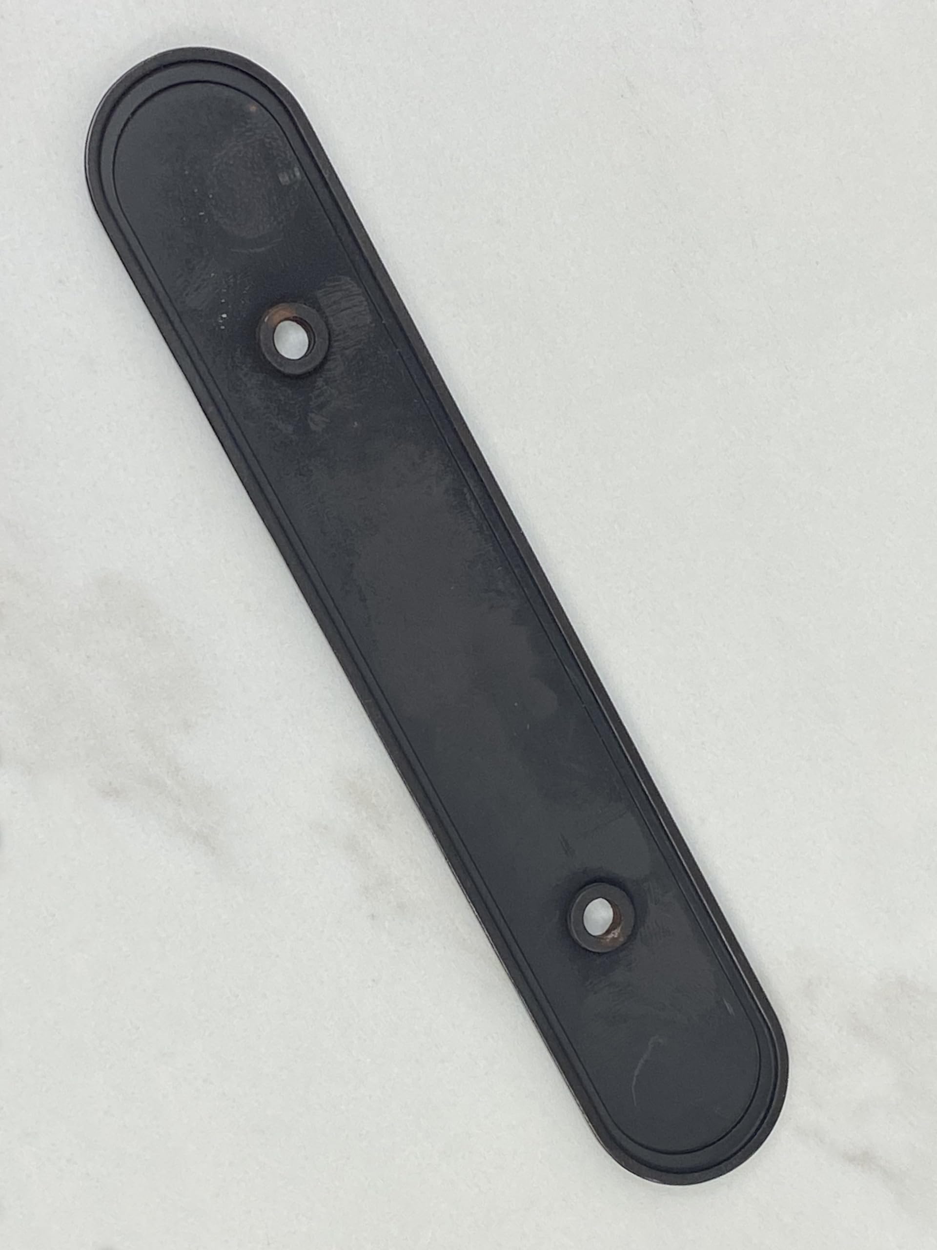 CKP Brand #300 3 Inch (76mm) Oval Backplate - Oil Rubbed Bronze Finish - 25 Pack - Perfect for Cabinet Hardware, Door Handles & Furniture Restoration Projects