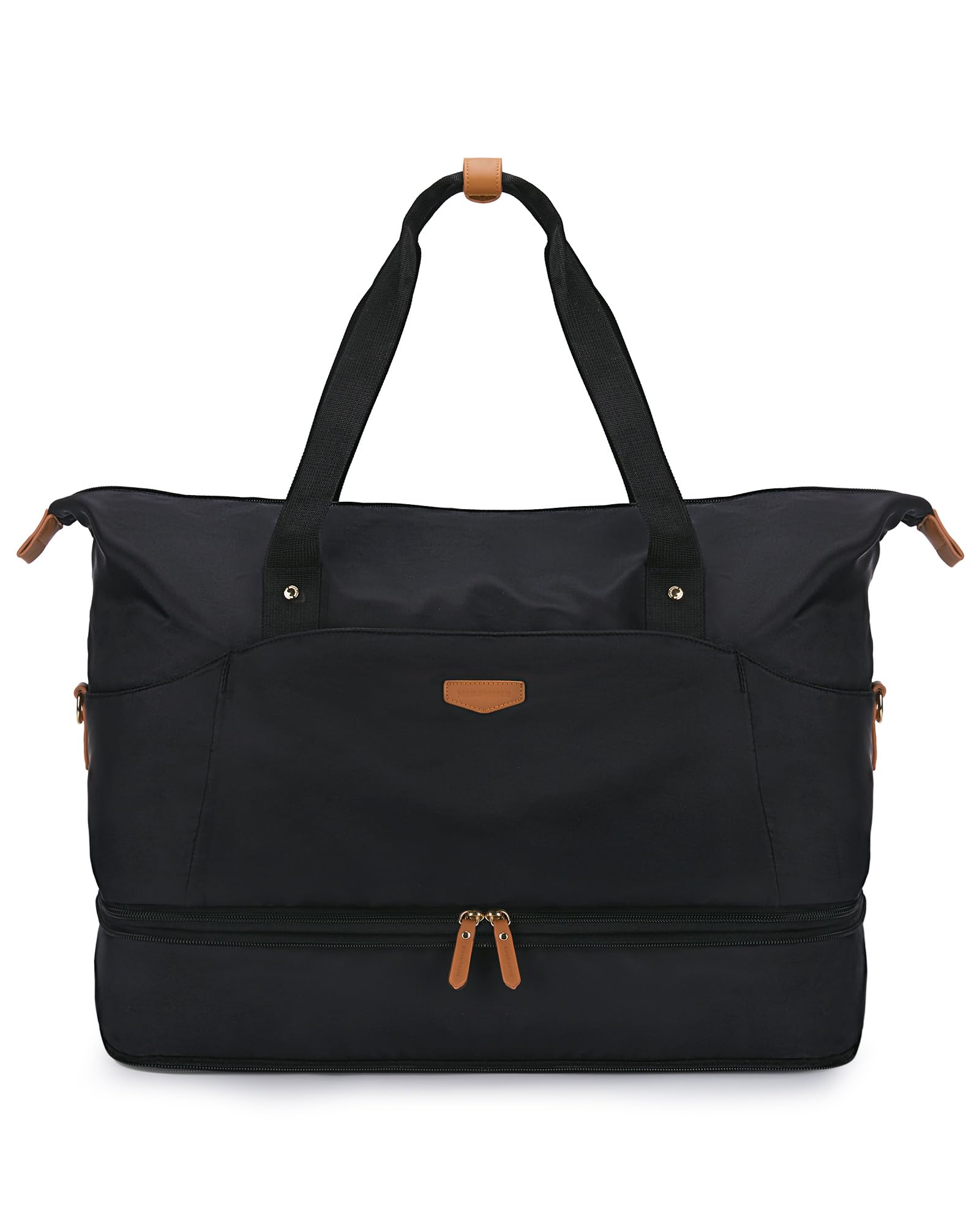 Missnine Weekender Bag for Women - Expandable 50L Travel Duffel with Shoes Compartment, Carry-On Overnight Gym Bag | Perfect for Weekend Getaways, Business Trips & Fitness Workouts