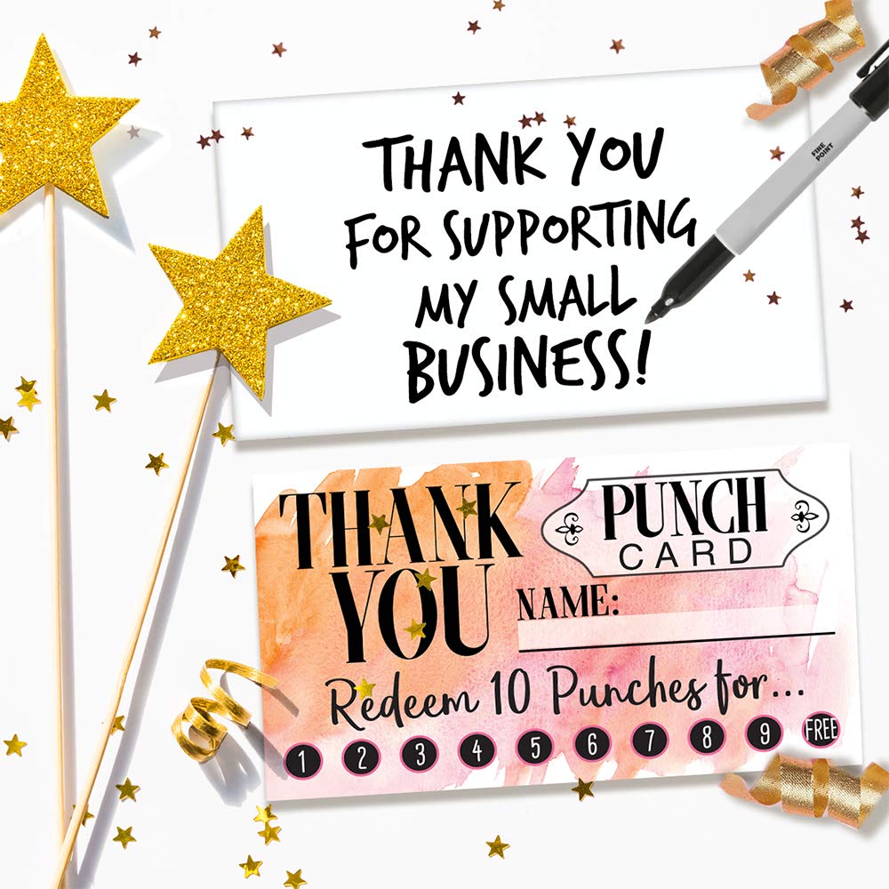 Business Thank You Cards - 50 Pack Minimalist Blank Note Cards (3.5