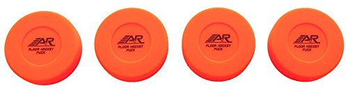 A&R Sports Floor Hockey Pucks - Pack of 4 - Durable Indoor & Outdoor Hockey Practice Pucks for Training, Games, and Gym Class Activities