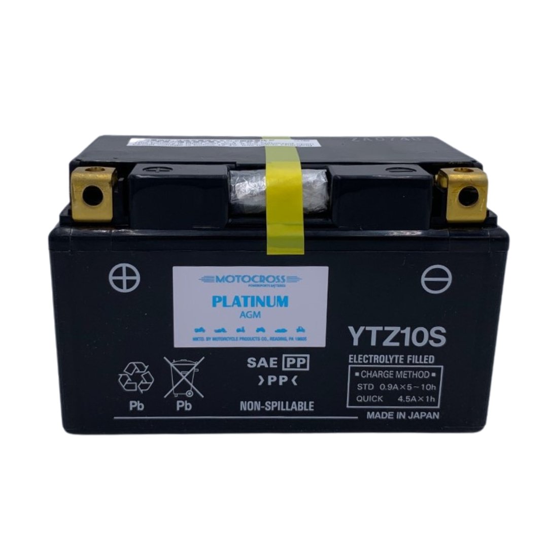 Yuasa YTZ10S 12V 190CCA Universal Motocross Motorcycle Battery - Powers Dirt Bikes, ATVs & Off-Road Vehicles for Racing & Adventure Riding