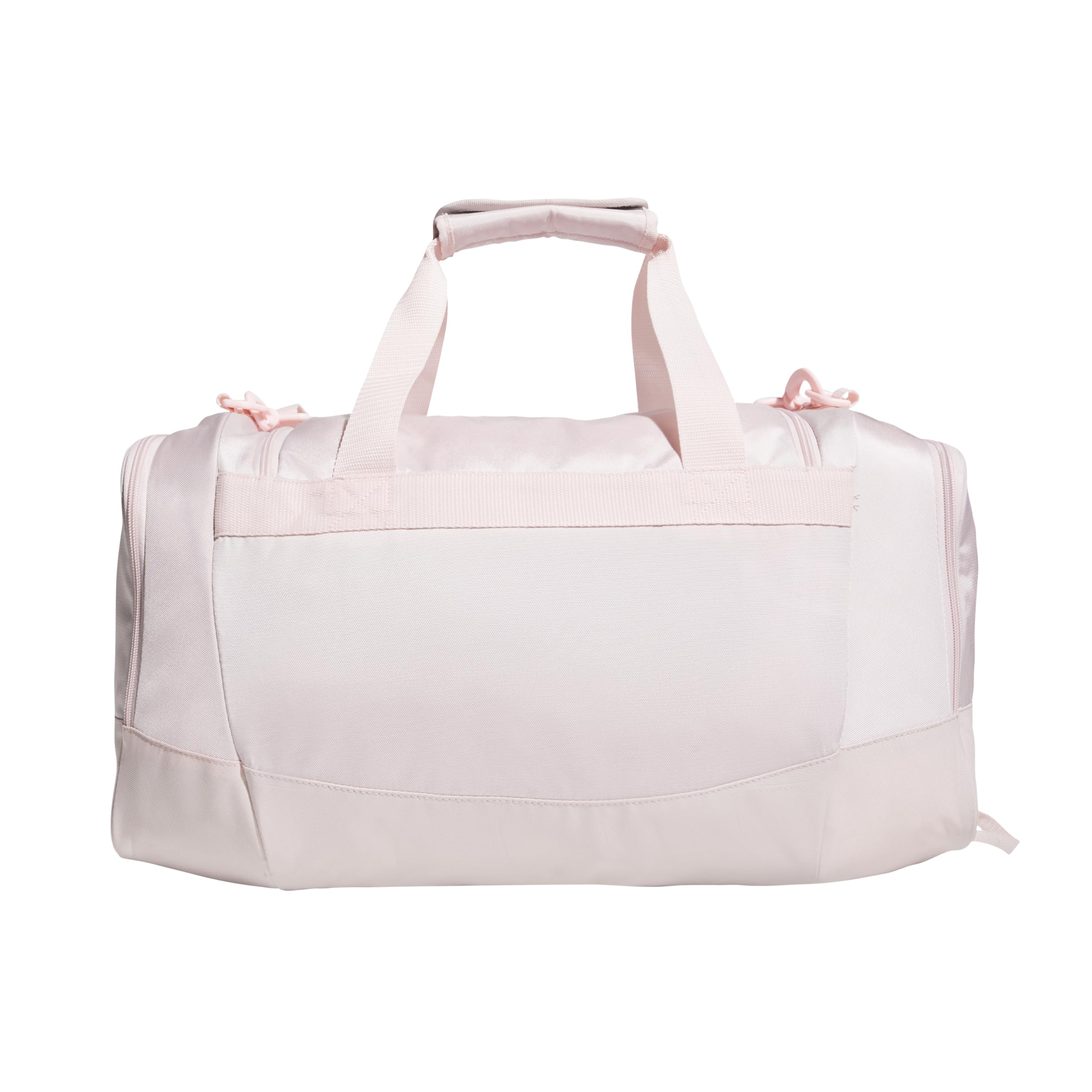 adidas Unisex Defender 4.0 Gym Duffel Bag for Men & Women - Sandy Pink/White, Small 38L - Perfect for Workout, Travel & Sports Gear Storage