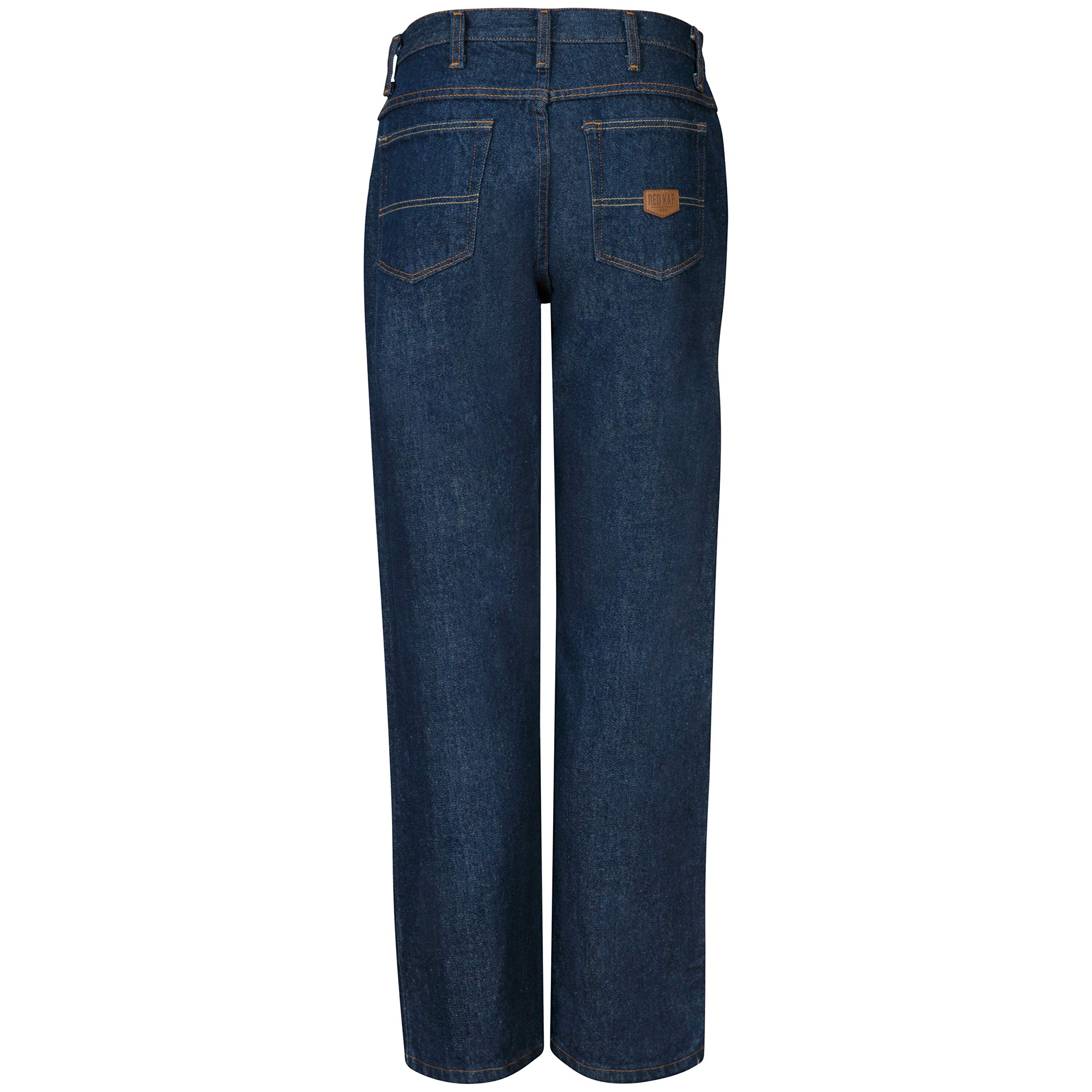 Red Kap Men's Relaxed Fit Jeans - Comfortable Stretch Denim Pants for Work & Casual Wear | Durable Workwear for Construction, Warehouse & Everyday Use