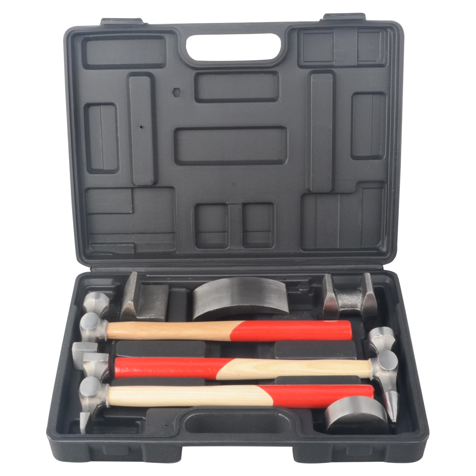 7-Piece Auto Body Repair Tool Kit - Professional Panel Beating Hammer & Dolly Set for Car Dent Removal | Perfect for DIY Auto Body Repair, Collision Damage Fix & Metal Shaping Projects