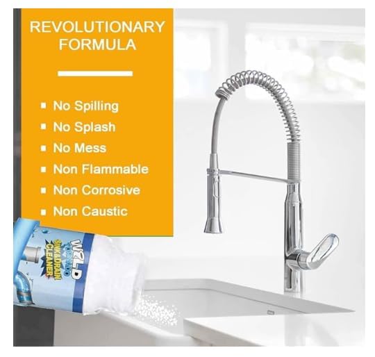 **Wild Tornado Sink & Drain Cleaner Powder – Powerful Clog Remover for Sinks, Toilets, Pipes & Septic Tanks | Fast-Acting Drain Unblocker for Kitchen, Bathroom & Laundry | Safe & Effective Pipe Cleaner (Pack of 1)**