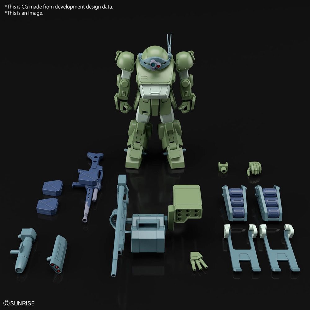 Bandai HG Armored Trooper Votoms: Shining Heresy ATM-09-DD BurglaryDog Model Kit - 1/48 Scale Sci-Fi Action Figure for Collectors & Anime Fans - Perfect for Display & Diorama Building
