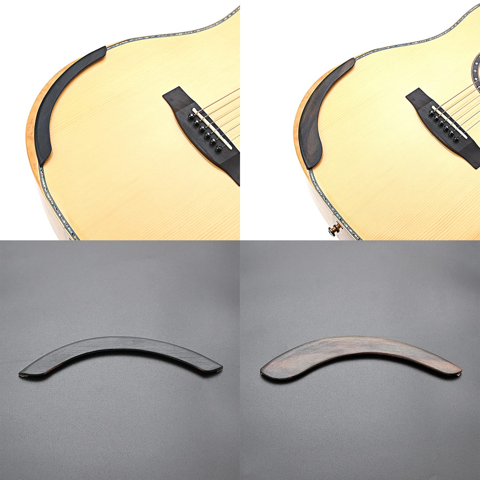 **Wooden Figured Guitar Arm Rest for 39-41 Inch Acoustic & Folk Guitars - Ergonomic Comfort for Beginners - Perfect for Practice, Recording & Live Performances**