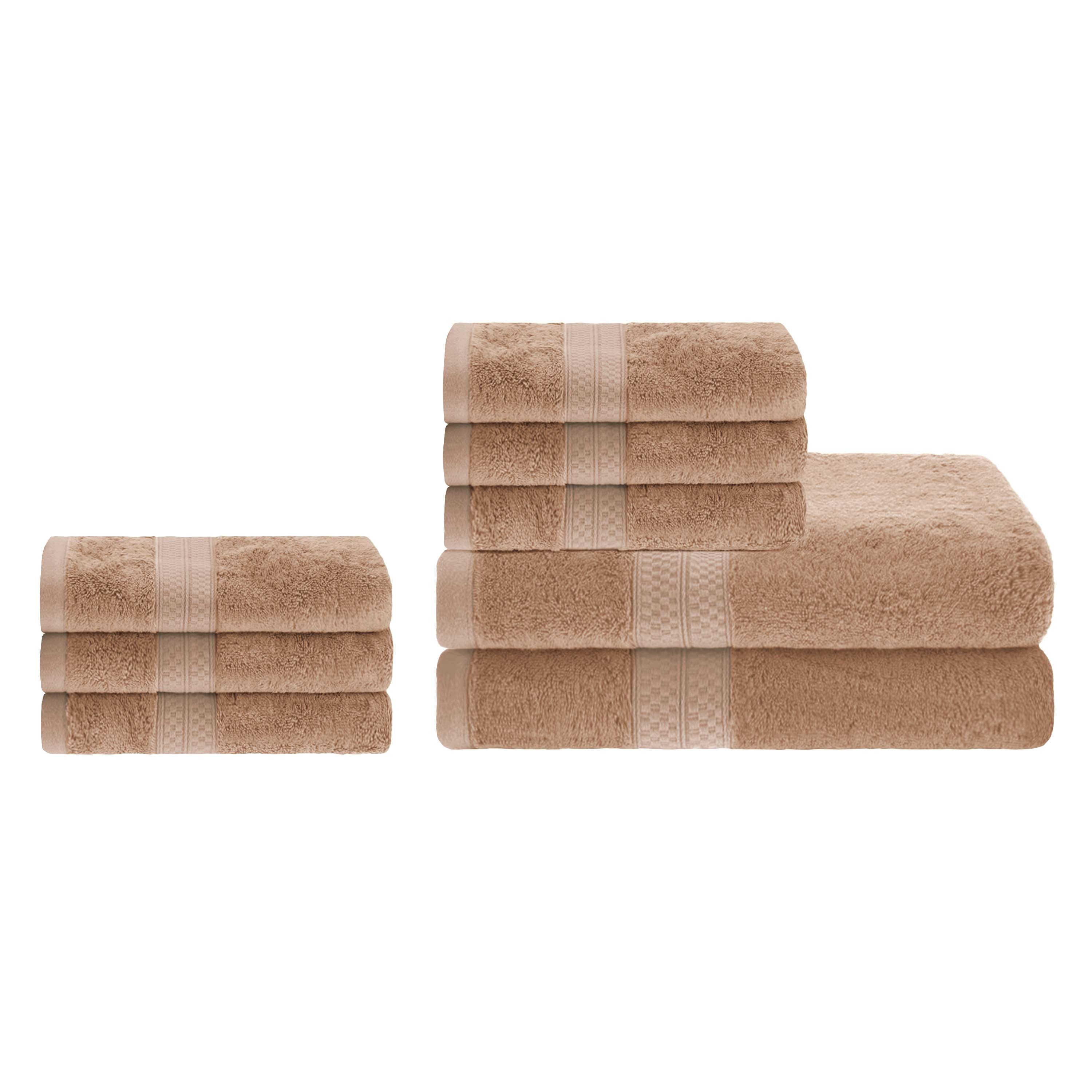 Ultra Soft Rayon Bamboo Cotton Blend Bath & Hand Towel Set | Eco-Friendly, Absorbent & Luxurious for Spa, Bathroom & Guest Use