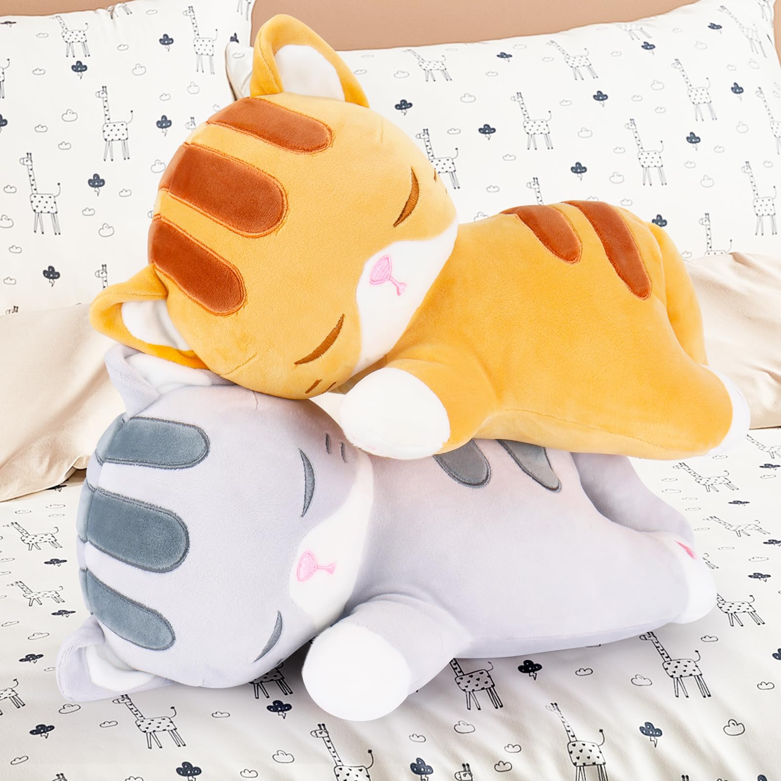 Achwishap Orange Cat Stuffed Animal Plush Pillow - 14