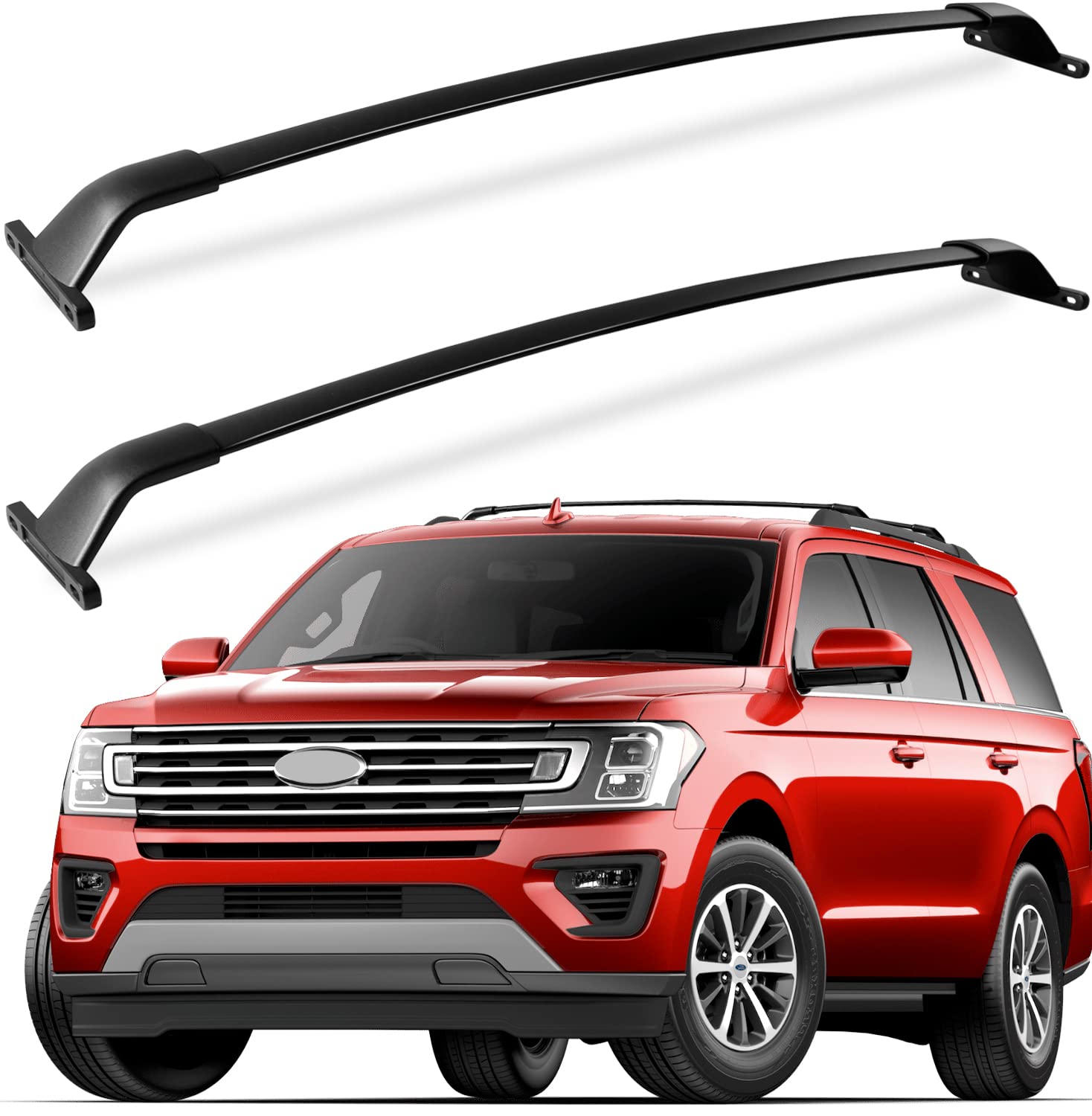 Heavy Duty 220lbs Aluminum Roof Racks Cross Bars for Ford Expedition/Max 2018-2025 & Lincoln Navigator 2018-2024 - Cargo Carrier Luggage Rack for SUV Road Trips & Outdoor Adventures (Excludes 2025 Lincoln Navigator)
