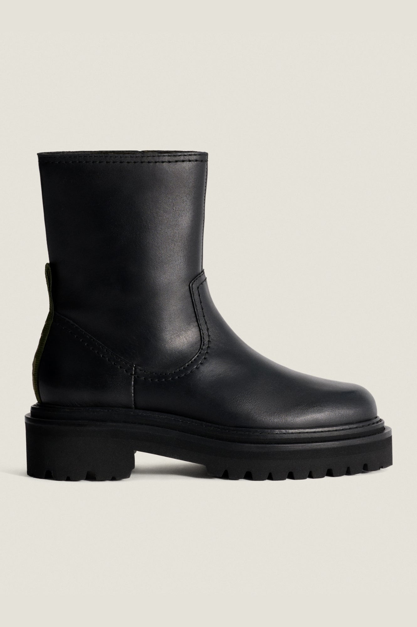 HOFF Office Leather Boots for Women - Black Professional Ankle Boots for Work, Business & Formal Occasions