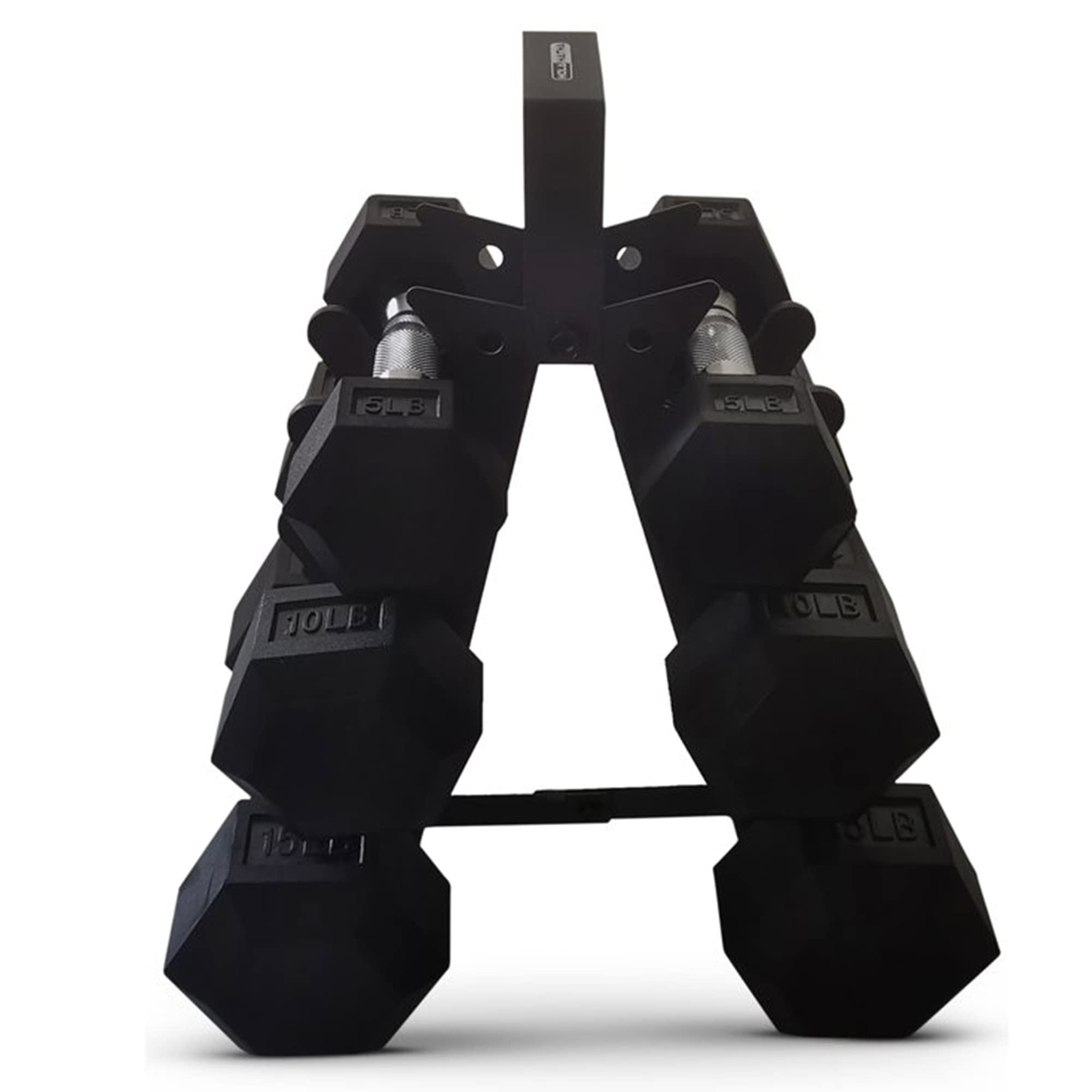 Hexagonal Dumbbell Set with Storage Rack - 6-Piece Free Weights for Home Gym, Strength Training & Fitness Workouts - Perfect for CrossFit, HIIT, and Muscle Building Exercises